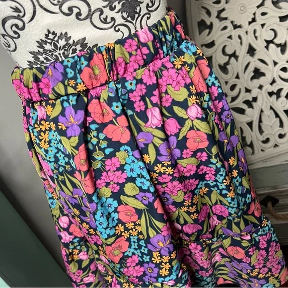 SHEIN Curve Boho Floral Mini Skirt Size 1X NWOT Bohemian Cottage Core - Picture 9 of 10